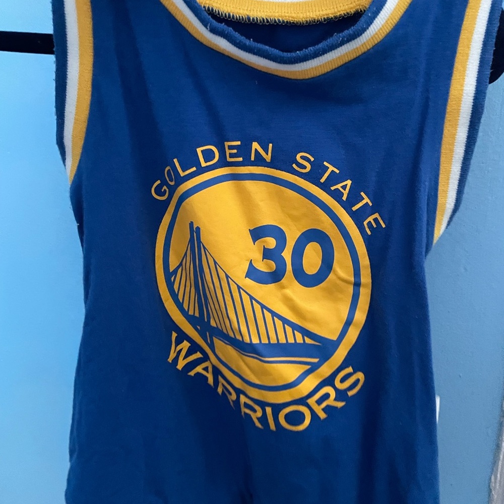 Baby toddler Warriors Stephen curry romper blue
